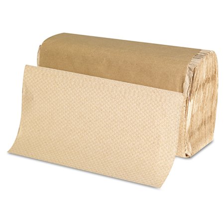 GEN Single Fold Paper Towels, 1 Ply, 250 Sheets, Natural, 4000 PK G1507